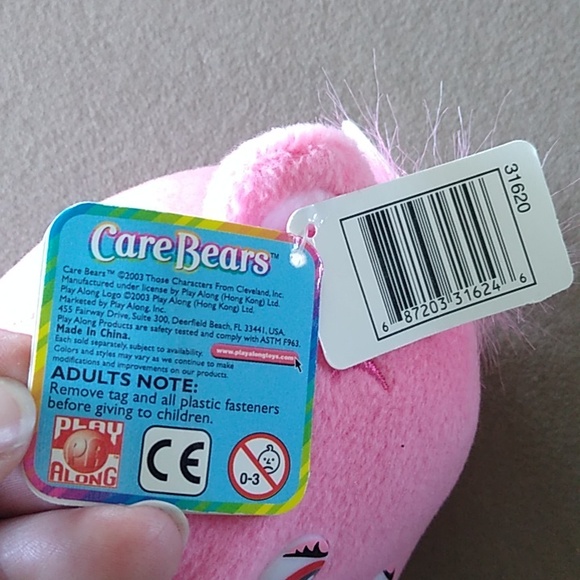 Care Bear 2002 plush stuffed animal VINTAGE LOVE A LOT BEAR - Picture 11 of 14